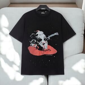 hellstar round neck short sleeve t-shirt